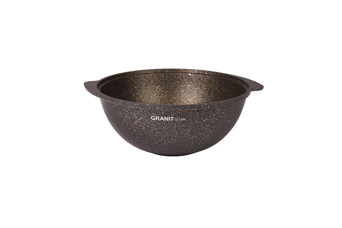 кгбг47а Казан для плова 4,5л со стекл кр Granit Ultra (black-gold) 5 