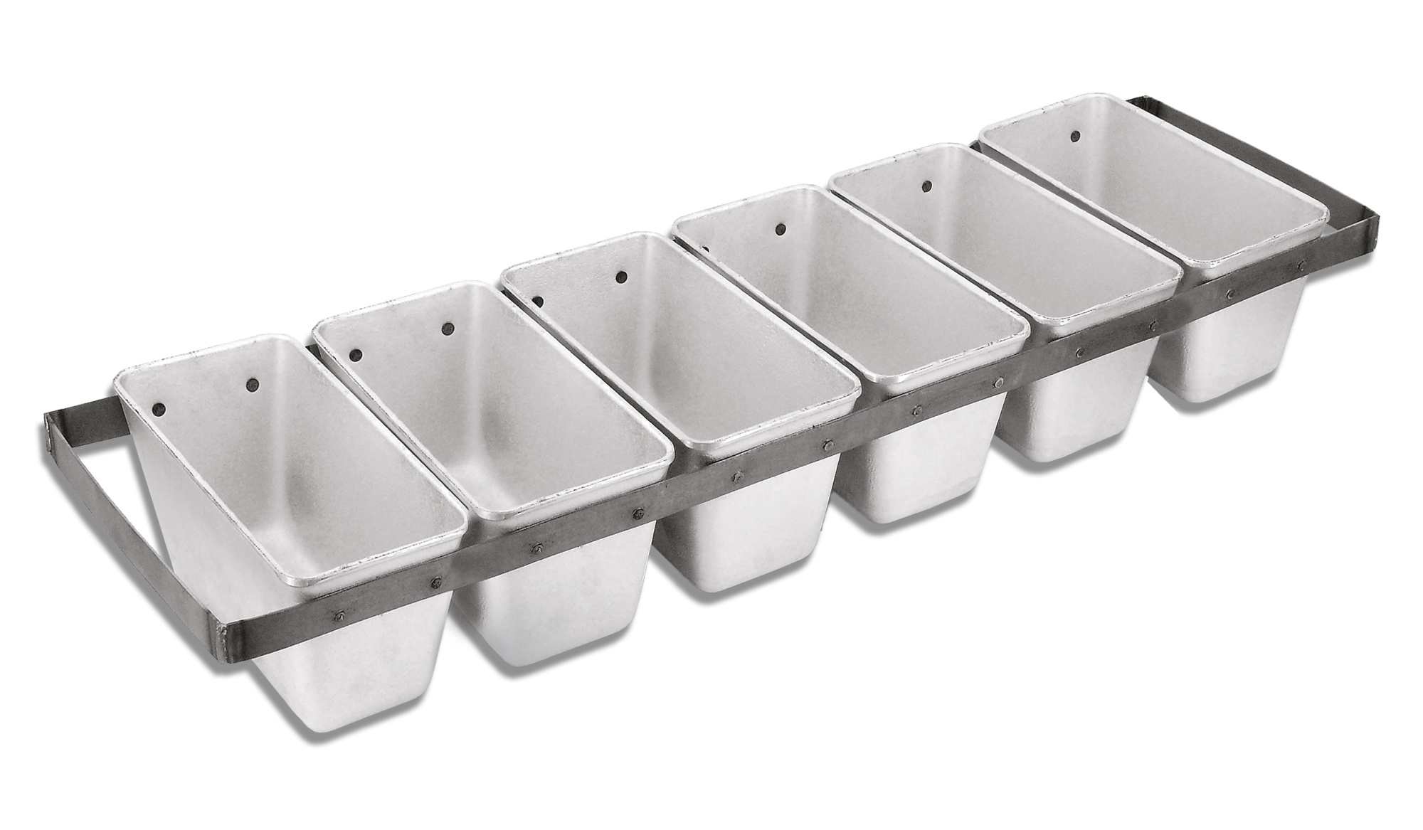 хлебная форма Л-10 6-ти секц-я с ручками хлебная форма Л-10 6-ти секц-я с ручками